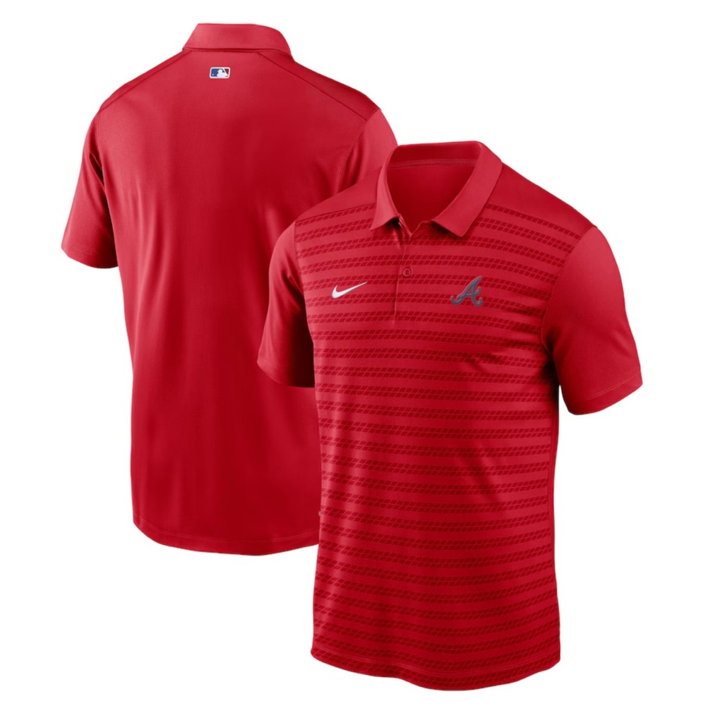 Men's Atlanta Braves Nike Red Authentic Collection Victory Dri-FIT Polo